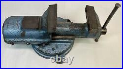 Vintage FPU Bison Bullet Style #326 Bench Vise 4 swivel base Very Good Cond