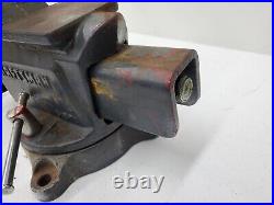 Vintage Heavy Duty Craftsman USA Vise 5 1/2 4 Bolt Swivel Base 51871