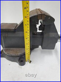 Vintage Heavy Duty Craftsman USA Vise 5 1/2 4 Bolt Swivel Base 51871