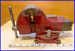 Vintage L. S. Starrett Athol Vise No 013 1/2 Excellent Condition Swivel Base Rare
