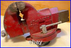 Vintage L. S. Starrett Athol Vise No 013 1/2 Excellent Condition Swivel Base Rare