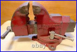 Vintage L. S. Starrett Athol Vise No 013 1/2 Excellent Condition Swivel Base Rare