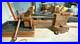 Vintage Little Giant 5494 Bench Vise with Swivel Base 3 Jaws Used