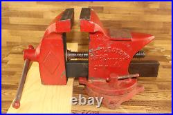 Vintage Littlestown HDWE & FDRY No. 450 Bench Vise Swivel Base Anvil USA