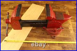 Vintage Littlestown HDWE & FDRY No. 450 Bench Vise Swivel Base Anvil USA