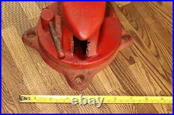 Vintage Littlestown HDWE & FDRY No. 450 Bench Vise Swivel Base Anvil USA
