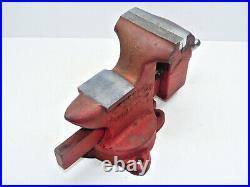 Vintage Littlestown Swivel Base Bench Vise No. 450 with Pipe Jaws & Anvil INV15518
