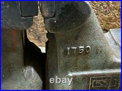 Vintage Machinist WILTON VISE / 6 jaws 1750 Anvil w Pipe Clamp & Swivel Base