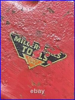Vintage Miller Falls 2-1/2 Bench Clamp Vise With Swivel Base All Original