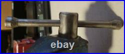 Vintage Morgan 30 Machinist Vise 3 Jaws Swivel Base Opens 6 Nice Milwaukee USA