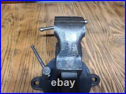 Vintage Morgan Chicago 130 3 in. Swivel Base Bench Vise American Made USA