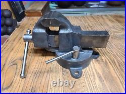 Vintage Morgan Chicago 130 3 in. Swivel Base Bench Vise American Made USA