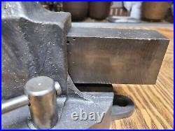 Vintage Morgan Chicago 130 3 in. Swivel Base Bench Vise American Made USA