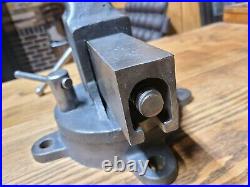 Vintage Morgan Chicago 130 3 in. Swivel Base Bench Vise American Made USA
