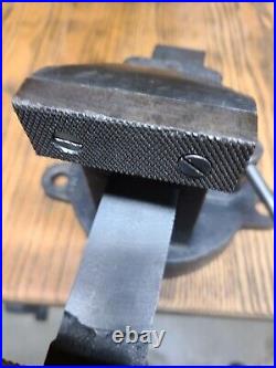 Vintage Morgan Chicago 130 3 in. Swivel Base Bench Vise American Made USA