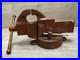Vintage Morgan Vise Company #140 Bench Vise 4 Jaws Swivel Base Chicago Made USA