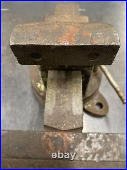 Vintage Morgan Vise Company #140 Bench Vise 4 Jaws Swivel Base Chicago Made USA