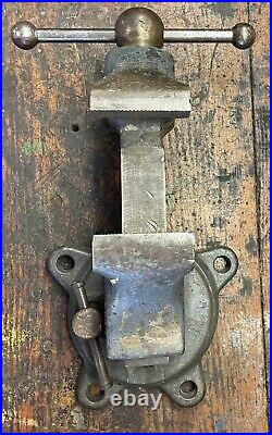 Vintage Original Craftsman Gray 3 Cast Iron Bench Vise # 5184 Swivel Base