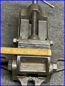 Vintage Palmgren Drill Press Vise No. 00 Tilting 2 1/2 Jaws With Swivel Base