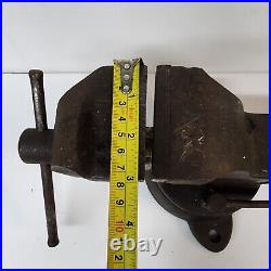 Vintage Parker Swivel Base Vise UNION NEW BRITAIN CONN. USA 3