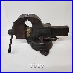 Vintage Parker Swivel Base Vise UNION NEW BRITAIN CONN. USA 3 Weld Repair