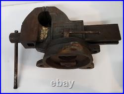 Vintage Parker Swivel Base Vise UNION NEW BRITAIN CONN. USA 3 Weld Repair