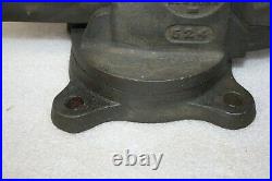 Vintage Prentiss Bull Dog 524 Bench Vise 4 Jaw With Swivel Base Made New York USA