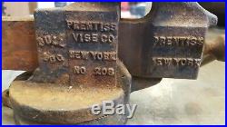 Vintage Prentiss Bull Dog Vise 2 Swivel Base, Gunsmith / Jewelers