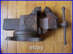 Vintage Prentiss Bulldog No. 522 3 Wide Jaw & Swivel Base Vise New York RARE