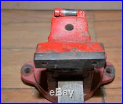 Vintage Prentiss Model 20 vise swivel jaw & base blacksmith knife makers tool