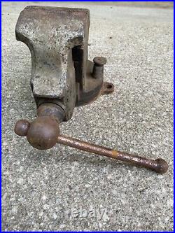 Vintage Prentiss No 19-1/2 4 Swivel Jaw Base Vise 48.5lbs Hard To Find