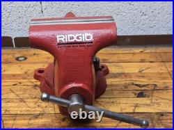Vintage RIDGID 500R 5 Bench Utility Vise Pipe Jaw Swivel Base NEW in Box USA