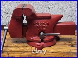 Vintage RIDGID 500R 5 Bench Utility Vise Pipe Jaw Swivel Base NEW in Box USA
