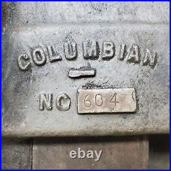 Vintage Rare Columbian No. 604 Swivel Base Bench Vise