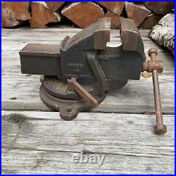 Vintage Record No 1 3 Bench Vise with Rare Swivel Base Made in England