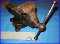 Vintage Reed 204-1/2 Machinist Vise withSwivel Base 4-1/2 Jaw NICE