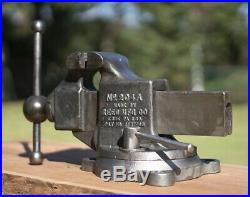 Vintage Reed MFG. Co. Bench Vise No. 204A Swivel base, Nice Condition