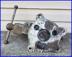 Vintage Reed MFG Co No. 404 R Swivel Base Bench Vise Heavy Duty Machinist Tool