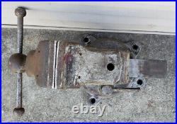 Vintage Reed MFG Co No. 404 R Swivel Base Bench Vise Heavy Duty Machinist Tool