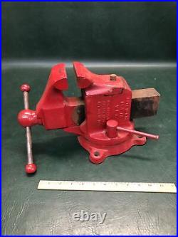 Vintage Reed Mfg Co. No. 403 1/2 Machinist 3 1/2 Vise With Swivel Base And Jaw