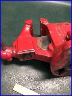 Vintage Reed Mfg Co. No. 403 1/2 Machinist 3 1/2 Vise With Swivel Base And Jaw