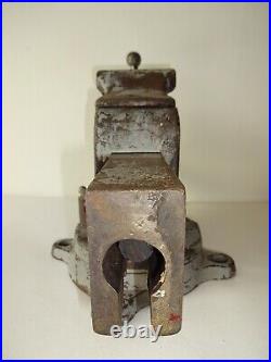 Vintage Reed Mfg Co. No. 404 1/2 Machinist 4 1/2 Vise With Swivel Base And Jaw