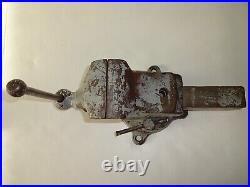 Vintage Reed Mfg Co. No. 404 1/2 Machinist 4 1/2 Vise With Swivel Base And Jaw