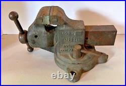 Vintage Reed No 103 / 203 Swivel Base Bench Vise 3 Jaws Gunsmith Erie PA USA