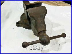 Vintage Reed No. 203 Machinist Bench Vise With Swivel Base. Excellent. Original