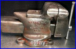 Vintage Ridge Tool Co. 5 Bench Vise #500-R swivel base anvil pipe clamp USA