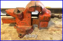 Vintage Rock Island 505a Vise USA 2.5 Jaws 15 Lbs swivel base Antique As Is