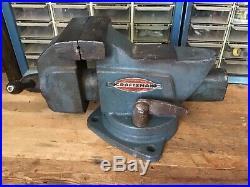 Vintage Sears CRAFTSMAN No. 5176 bench vise with swivel base