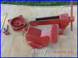 Vintage Sears Craftsman Swivel Base Bench Vise No. 506-51811 5 Width Jaws Red