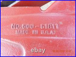 Vintage Sears Craftsman Swivel Base Bench Vise No. 506-51811 5 Width Jaws Red